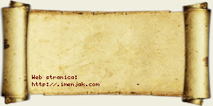 Una Štrbac vizit kartica